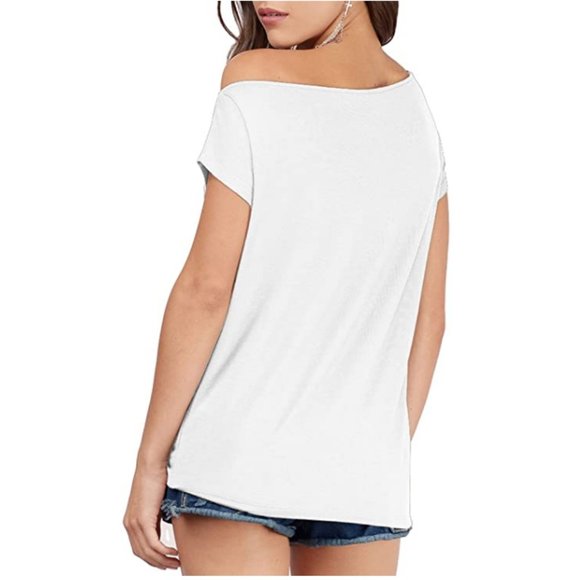 Off-Shoulder White Top - Picture 4 of 4